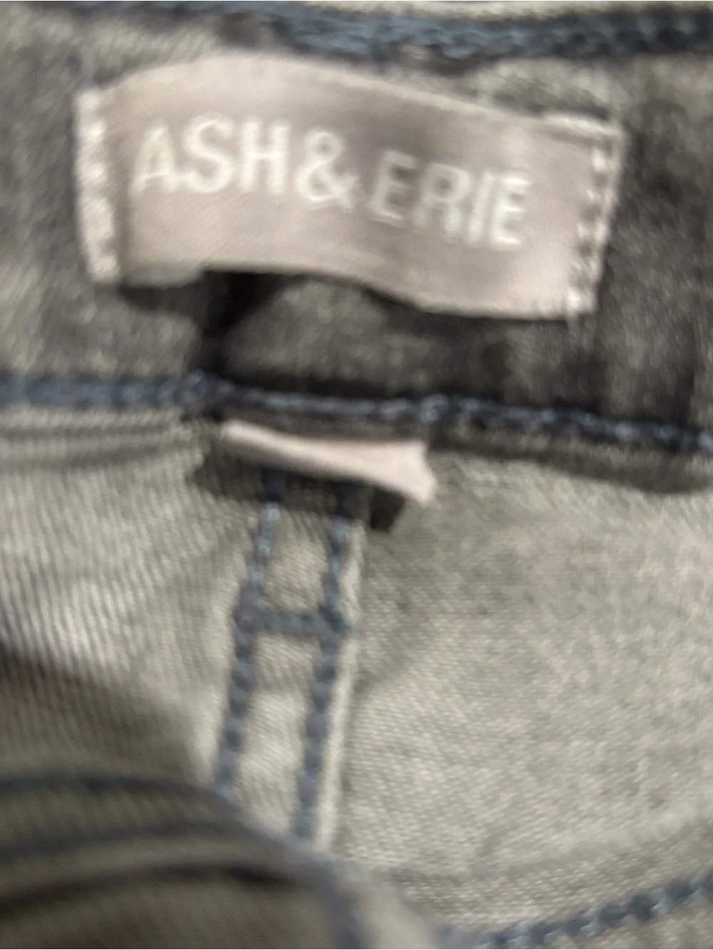 Men's Straight Leg Jeans - Grey Washed Denim